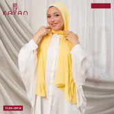 Long Plain Chiffon - Fire Yellow